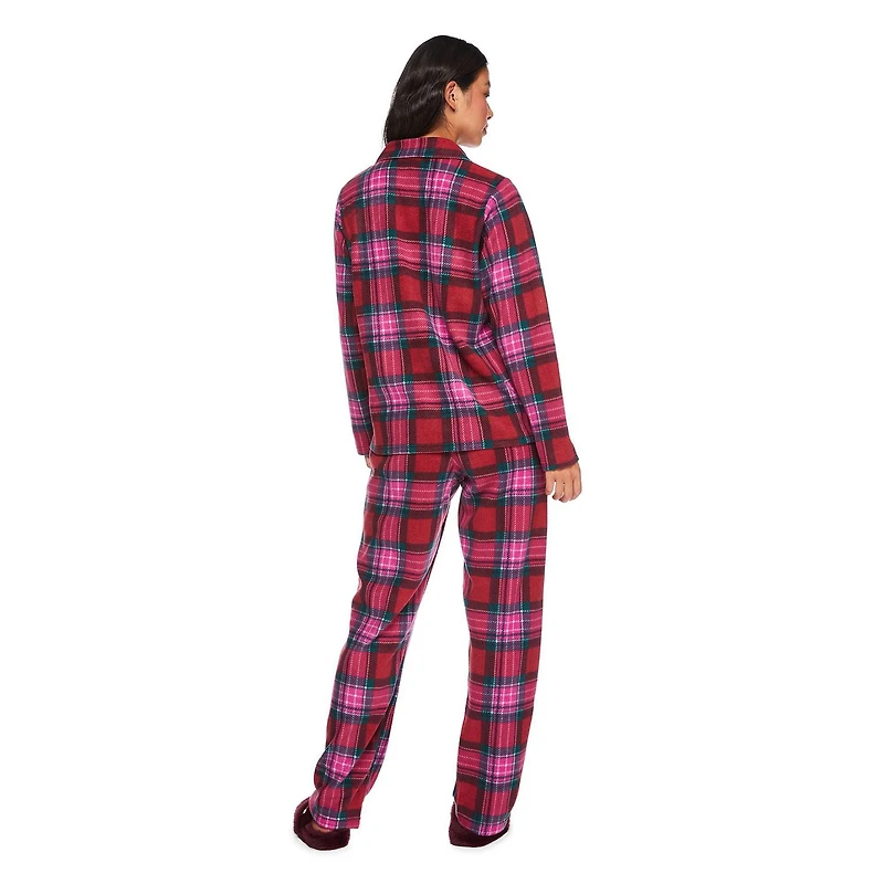 George Women's Notch Collar Pajama 2-Piece Set