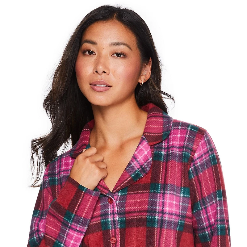 George Women's Notch Collar Pajama 2-Piece Set