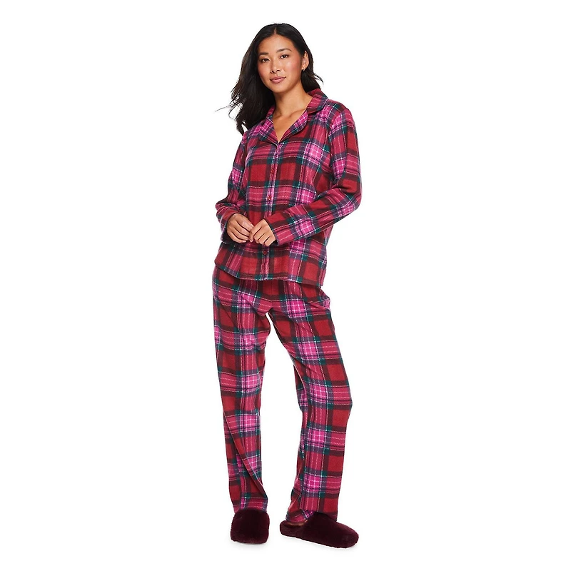 George Women's Notch Collar Pajama 2-Piece Set