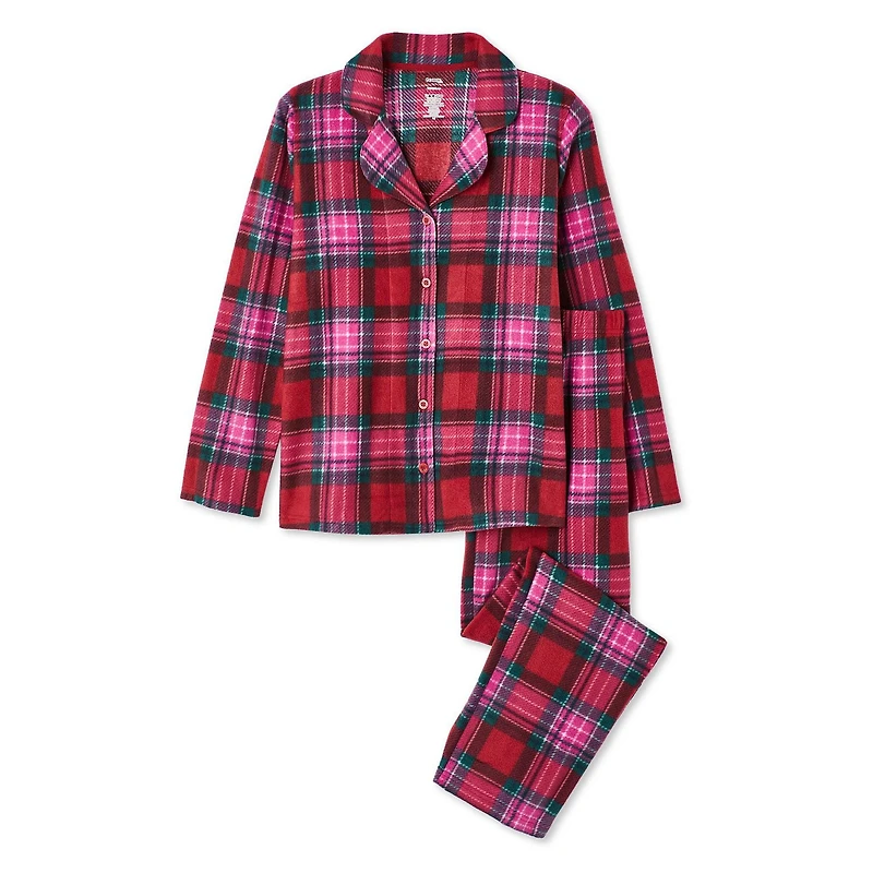 George Women's Notch Collar Pajama 2-Piece Set