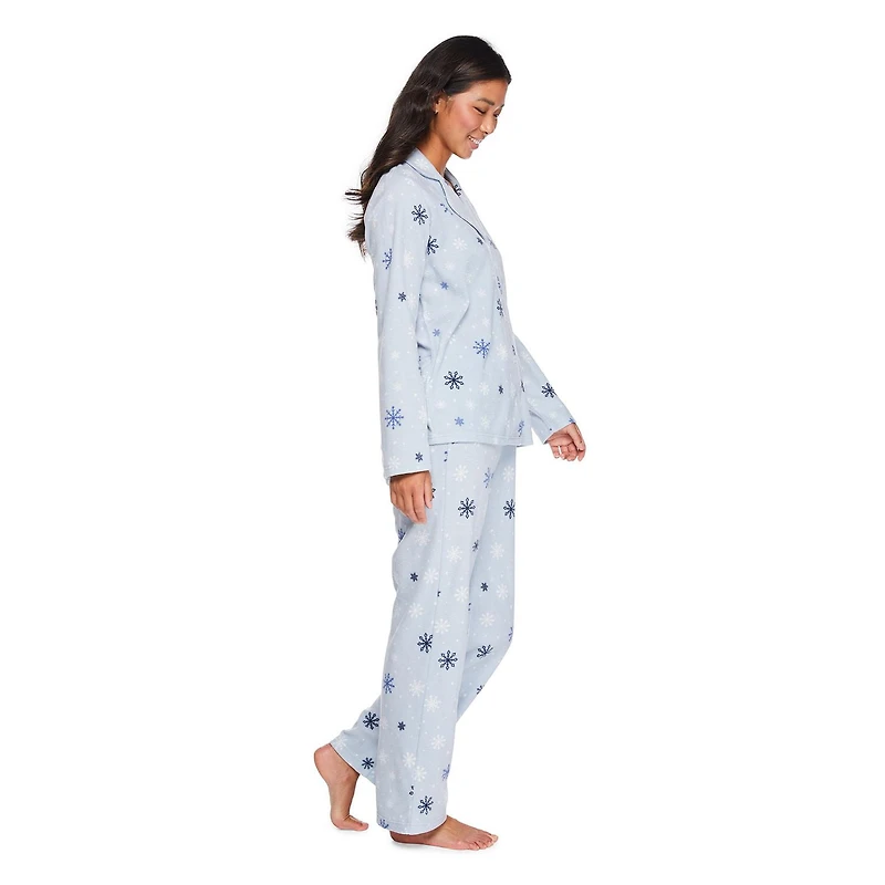 George Women's Notch Collar Pajama 2-Piece Set