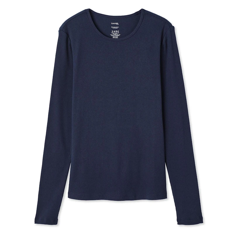George Women's Long Sleeve Rib Tee