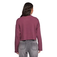 George Women's Cropped Mock Neckline Top