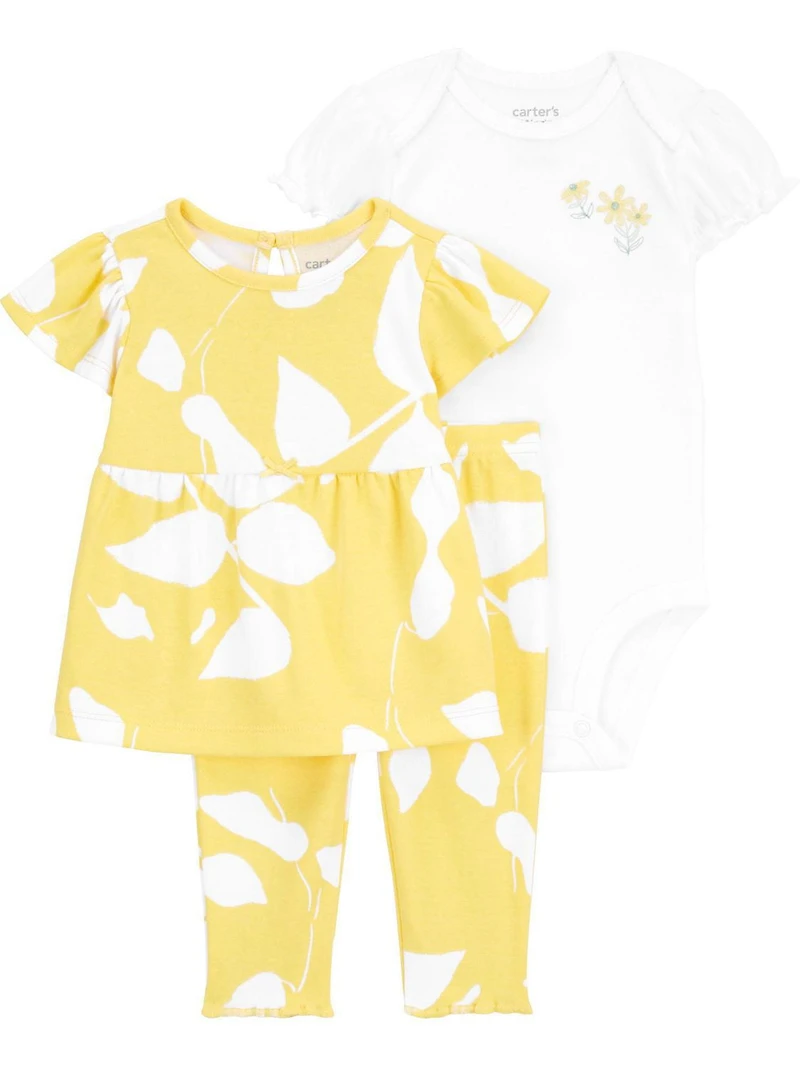 Carter's Child of Mine Baby Girls Floral 3-Piece Set