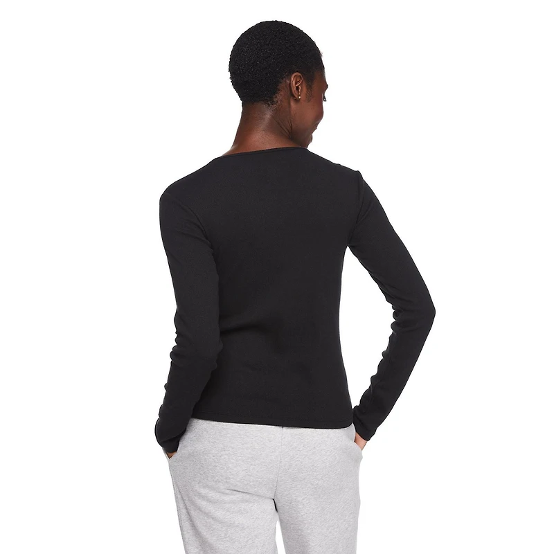 George Women's Long Sleeve Rib Tee, Sizes XS-XXL