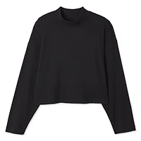 George Women's Cropped Mock Neckline Top