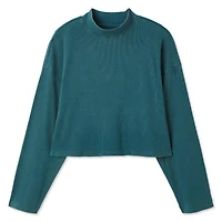 George Women's Cropped Mock Neckline Top