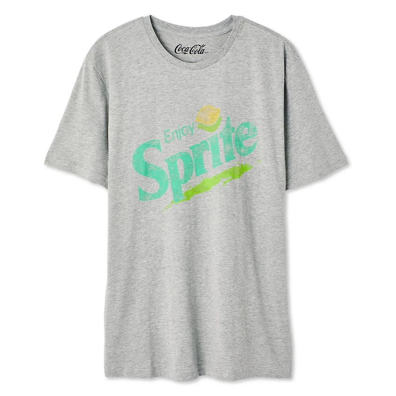 T-shirt à manches courtes Sprite Coca-Cola pour hommes Tailles P-TG