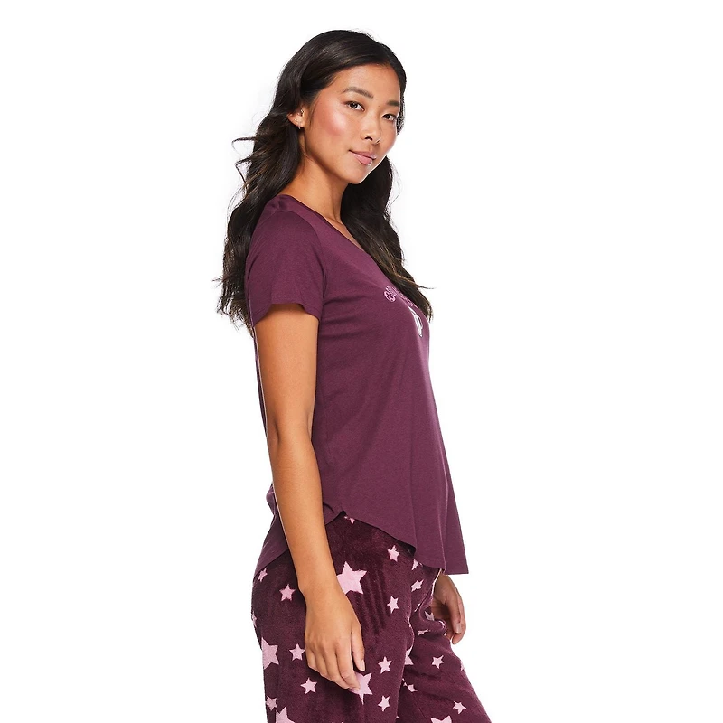 T-shirt de nuit à encolure dégagée George pour femmes