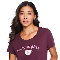 T-shirt de nuit à encolure dégagée George pour femmes