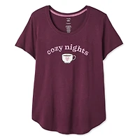 T-shirt de nuit à encolure dégagée George pour femmes