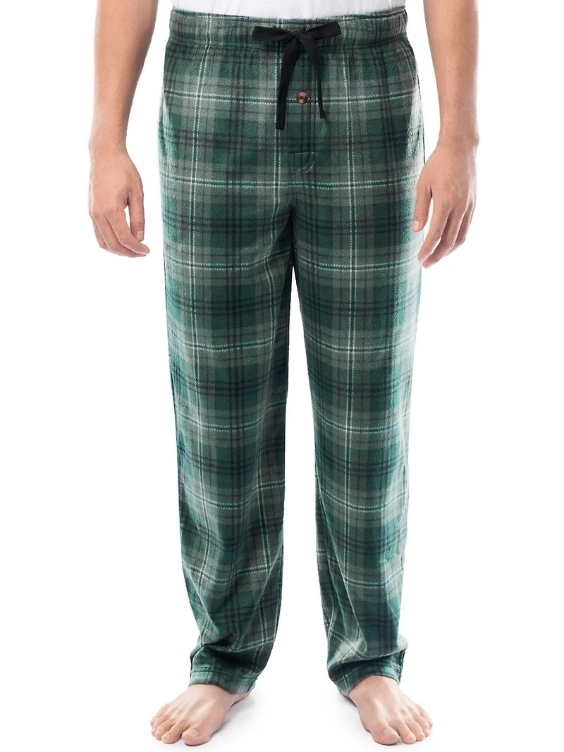 Fruit of the Loom Men's Microfleece Lounge Pants, green, Sizes S, M, L and XL