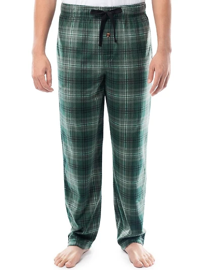 Fruit of the Loom Men's Microfleece Lounge Pants, green, Sizes S, M, L and XL