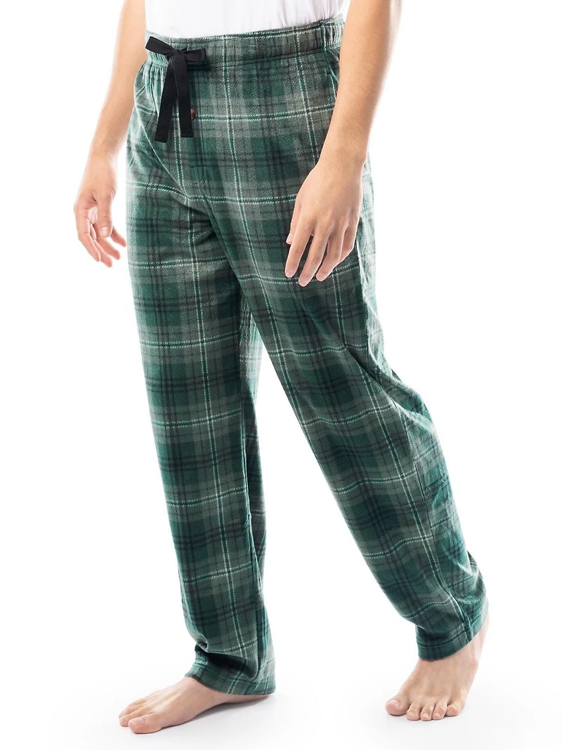 Fruit of the Loom Men's Microfleece Lounge Pants, green, Sizes S, M, L and XL