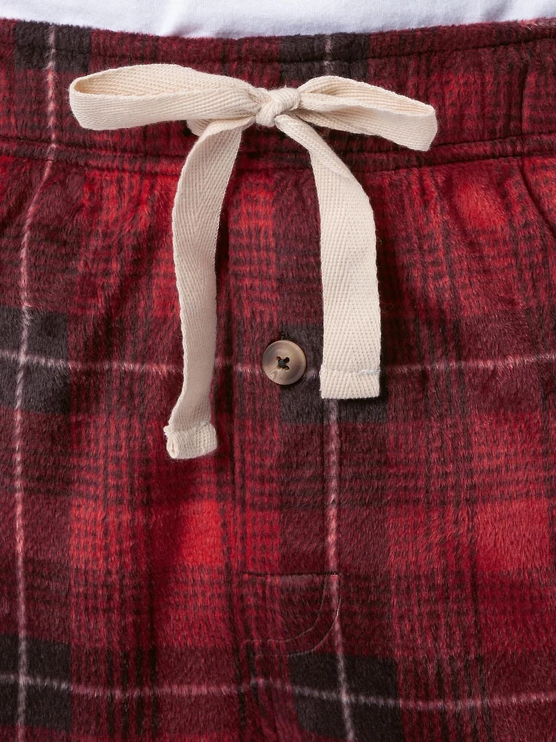 Fruit of the Loom Men's Microfleece Lounge Pants, red, Sizes S, M, L and XL