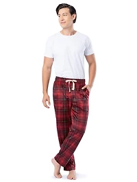 Fruit of the Loom Men's Microfleece Lounge Pants, red, Sizes S, M, L and XL