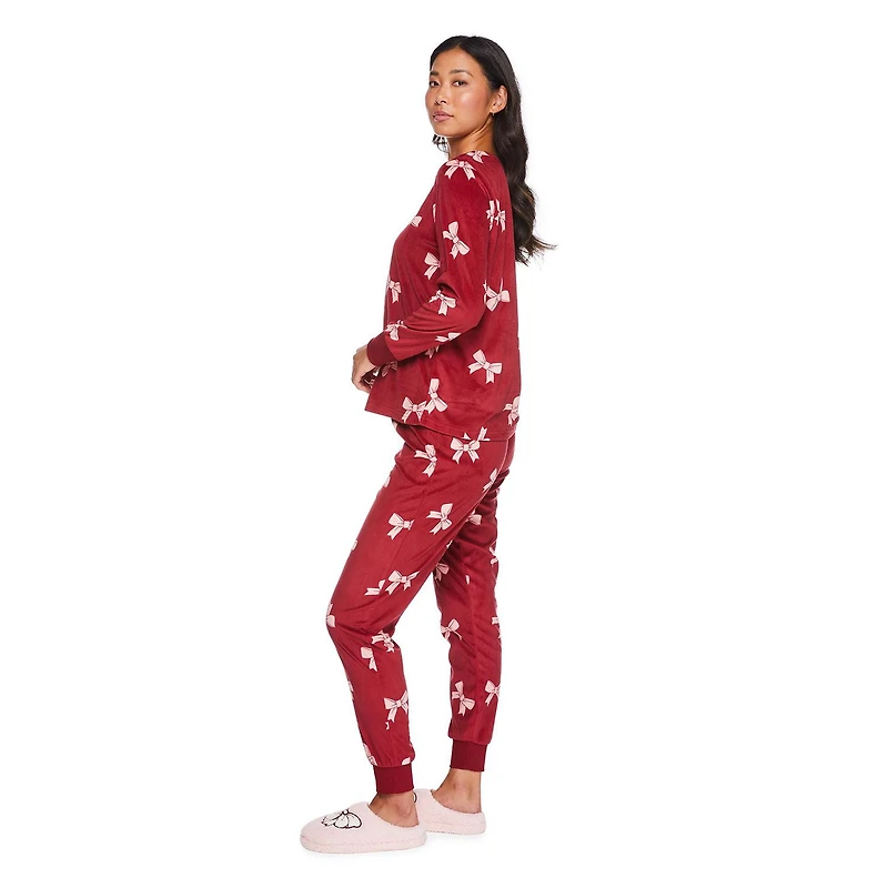 George Women's Velour Pajama 2-Piece Set