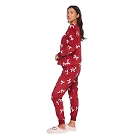 George Women's Velour Pajama 2-Piece Set