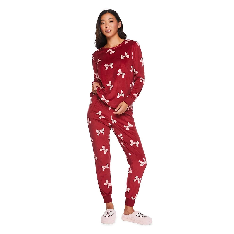George Women's Velour Pajama 2-Piece Set