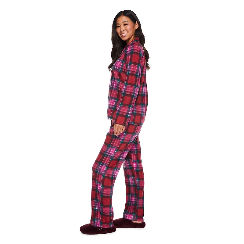 George Women's Notch Collar Pajama 2-Piece Set