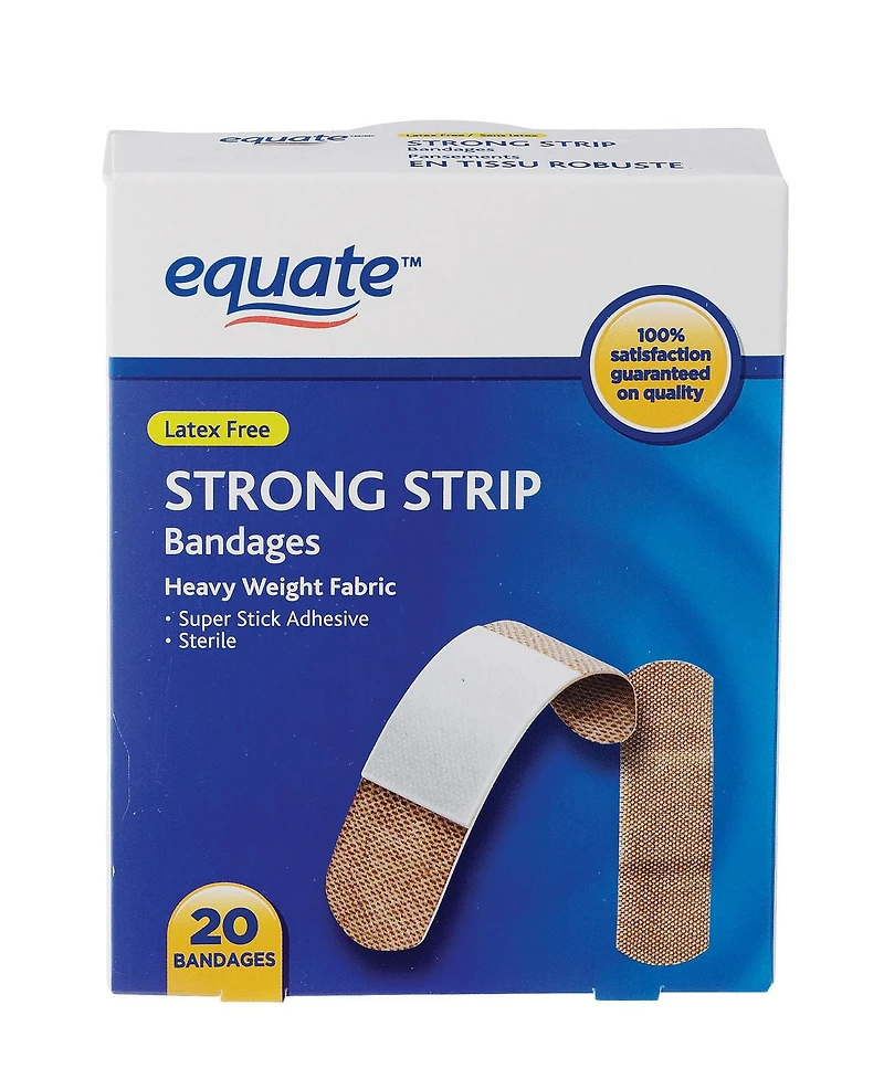 Equate Strong Strip Bandages, 20ct
