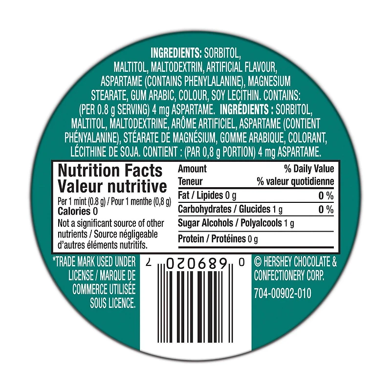 ICE BREAKERS Wintergreen Sugar Free Mints, 42 g