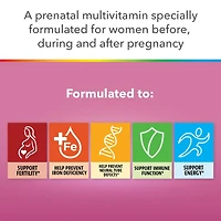 Centrum Prenatal+DHA Multivitamin Supplement with DHA/EPA Omega 3 Combo Pack, 120 Total Count, 1 x 60 Prenatal Tablets, 1 x 60 DHA Capsules