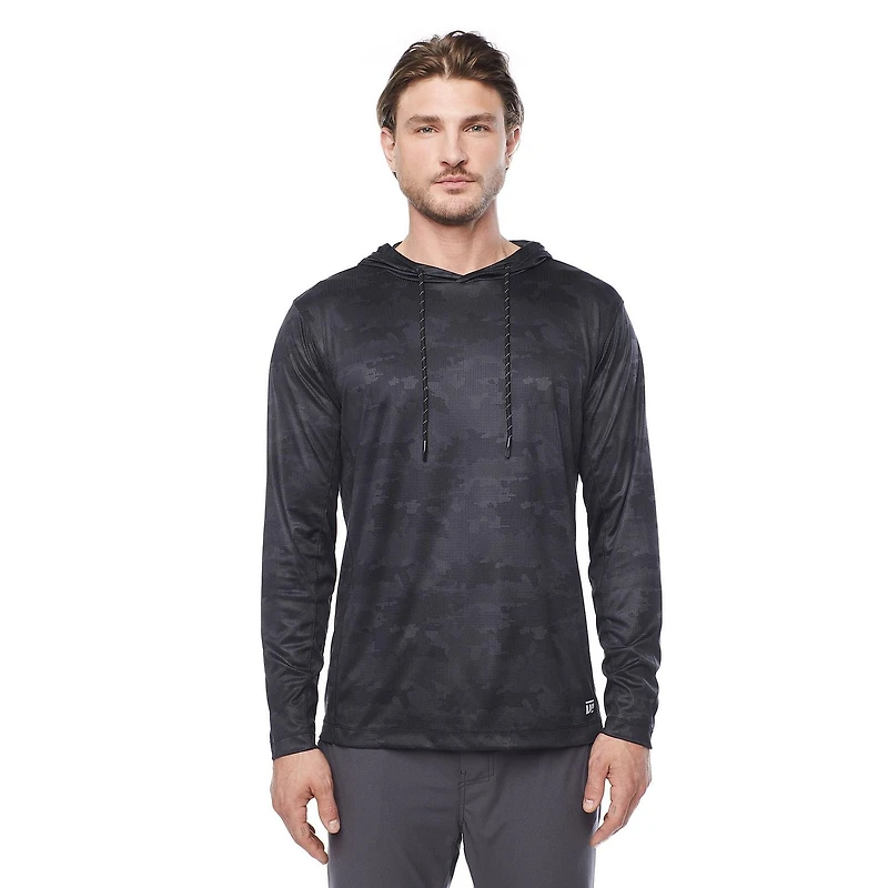 Pull à capuchon performance de Dark Black