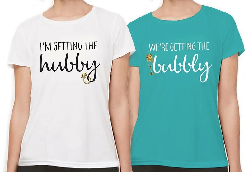 George Ladies Wedding Party T-Shirts. Great for bachelorette parties.