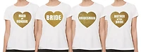 T-shirts de fête mariage. Idéal pour les parties célibataire.