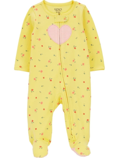 Carter's Child of Mine Baby Girls' Heart Sleep N Play Outfit