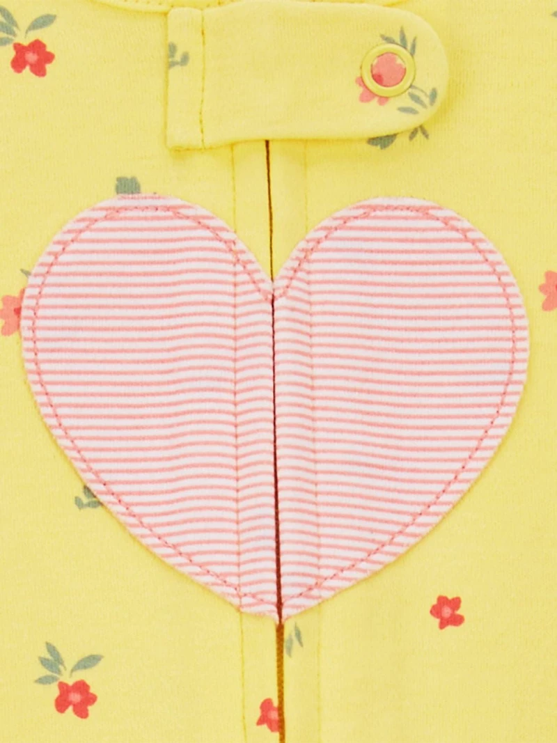 Carter's Child of Mine Baby Girls' Heart Sleep N Play Outfit