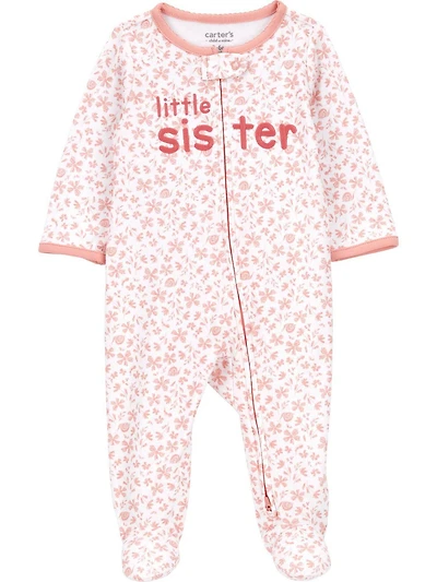 Carter's Child of Mine Baby Girls' Little Sister Sleep N Play Outfit