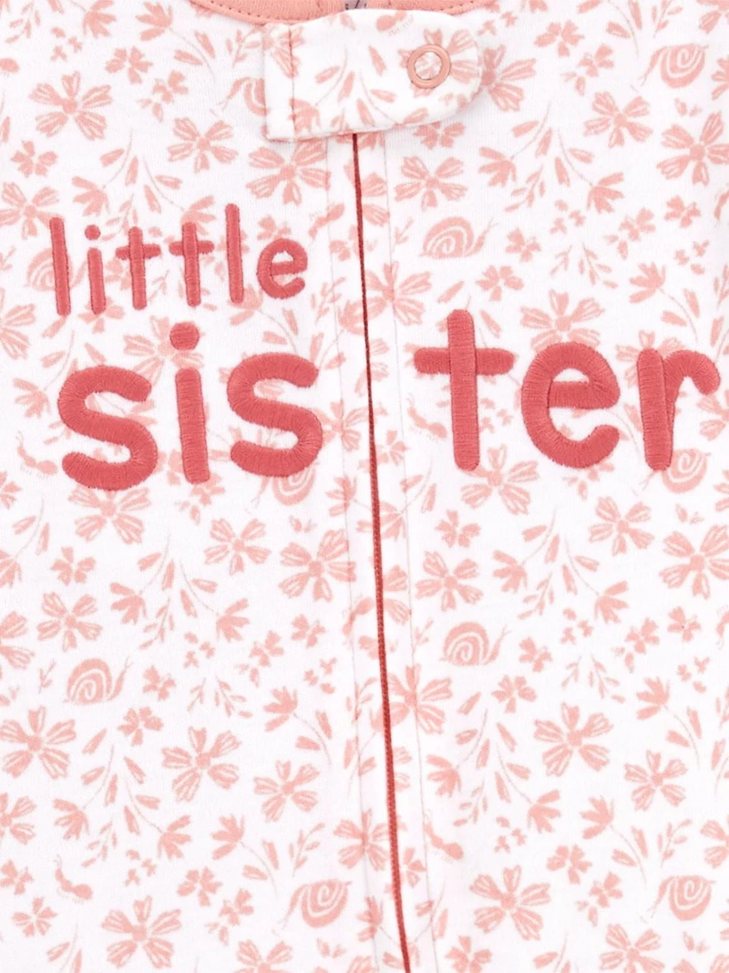 Carter's Child of Mine Baby Girls' Little Sister Sleep N Play Outfit