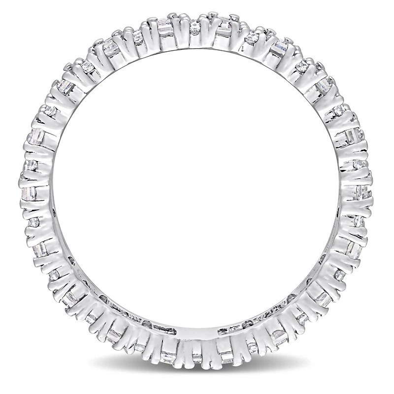 Miabella 5/8 Carat T.G.W. Created Moissanite Sterling Silver Eternity Anniversary Ring