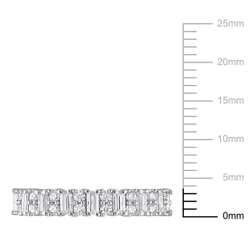 Miabella 5/8 Carat T.G.W. Created Moissanite Sterling Silver Eternity Anniversary Ring