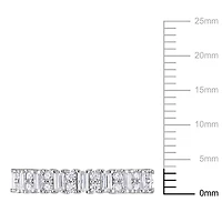 Miabella 5/8 Carat T.G.W. Created Moissanite Sterling Silver Eternity Anniversary Ring