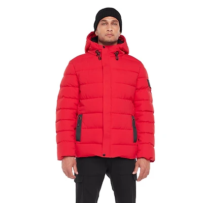 Veste moltonnée à capuche Dark Black