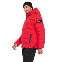 Veste moltonnée à capuche Dark Black