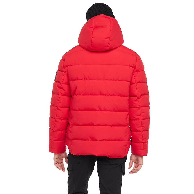 Veste moltonnée à capuche Dark Black