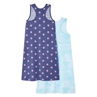 George Girls' Tank Nightshirt 2-Pack