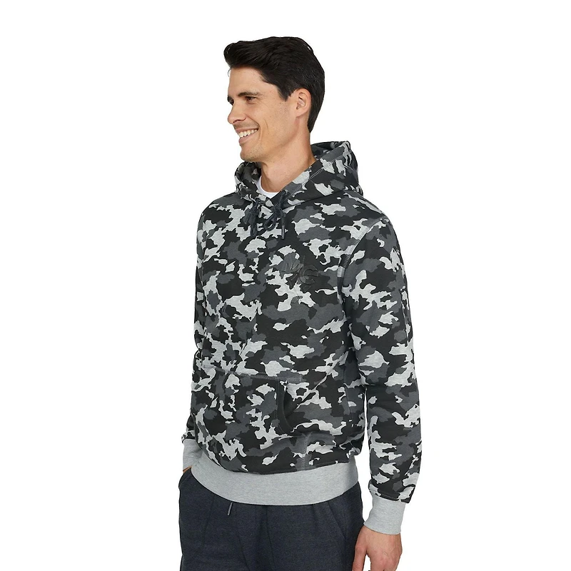 MEXX Fleece Camo Print Popover Hoodie for Men
