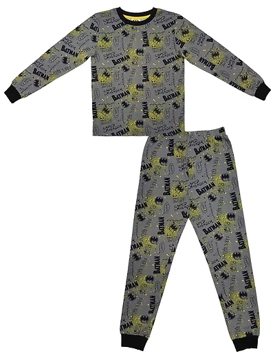 Batman Ensemble de pyjama 2 pièces à manches longues pour garçon