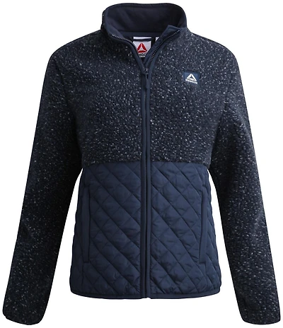 Reebok Women's Sherpa and Diamond Quilt Mix Jacket