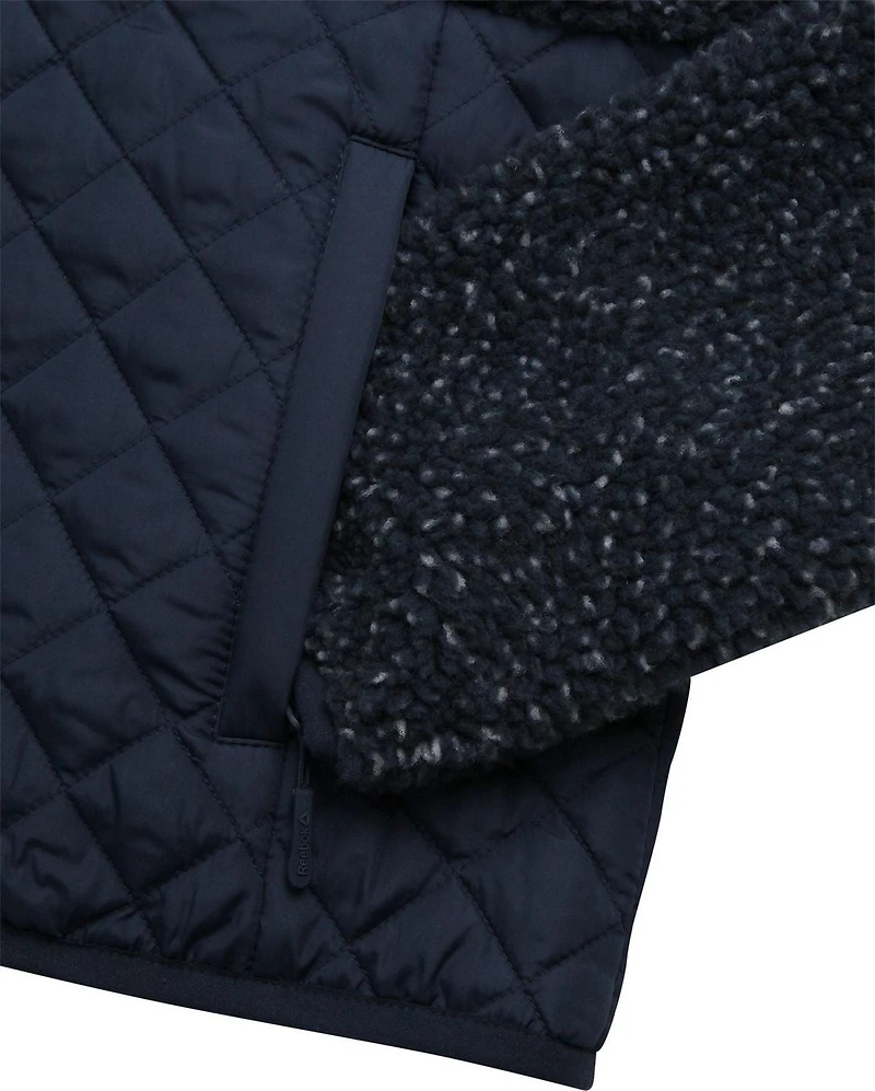 Reebok Women's Sherpa and Diamond Quilt Mix Jacket