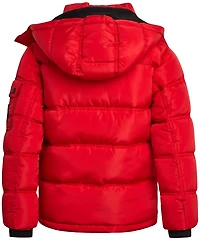 Reebok Boys' Puffer Coat with Shape Retention Fabric, Reebok Boy's Coat