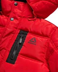 Reebok Boys' Puffer Coat with Shape Retention Fabric, Reebok Boy's Coat