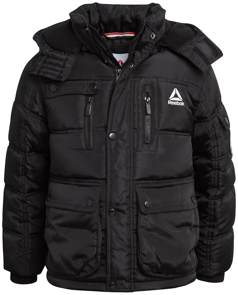 Reebok Boys' Puffer Coat with Shape Retention Fabric