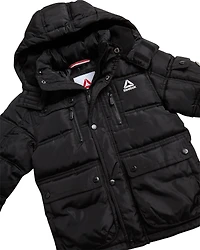 Reebok Boys' Puffer Coat with Shape Retention Fabric