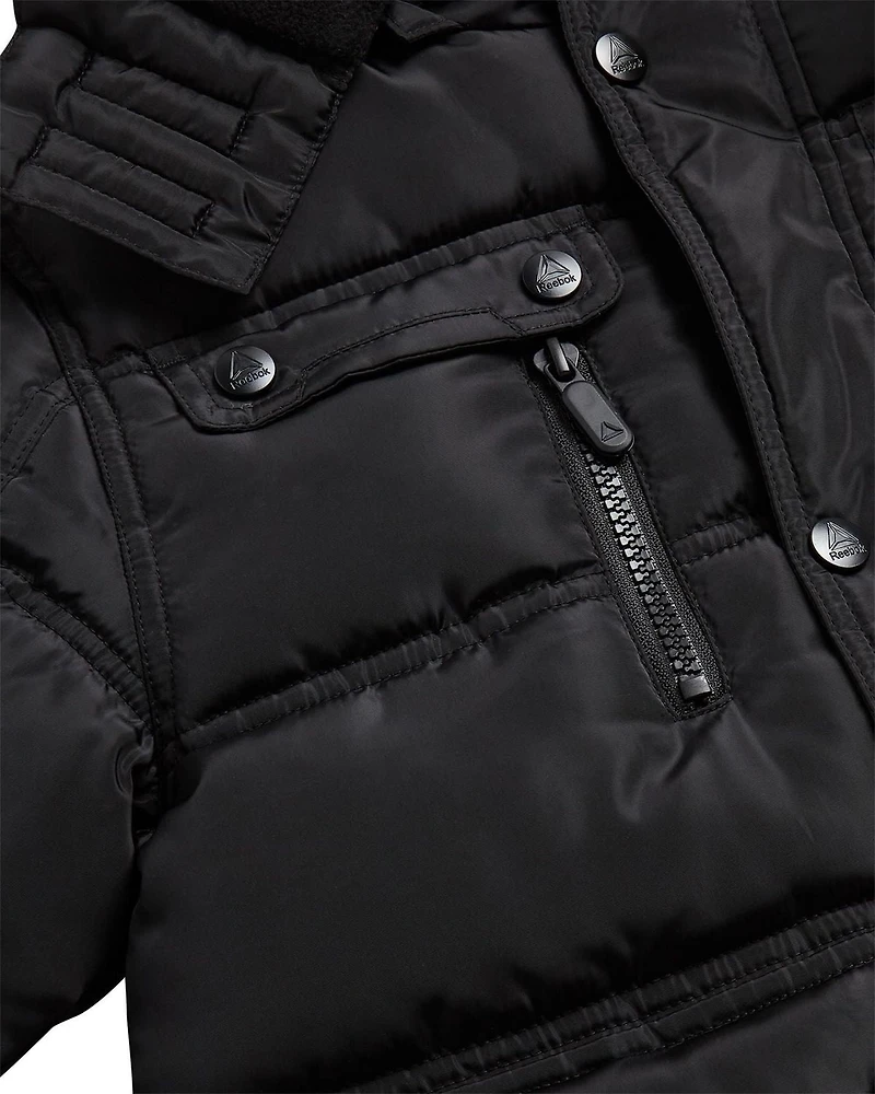 Reebok Boys' Puffer Coat with Shape Retention Fabric